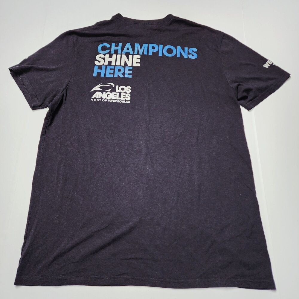 Fanatics Los Angeles Host of Super Bowl LVI NFL Shirt Charcoal XL EUC